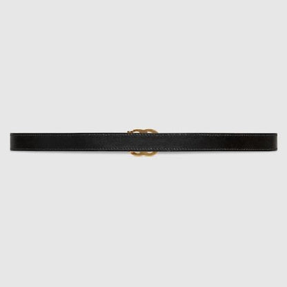 Women's Thin Reversible Leather Belt