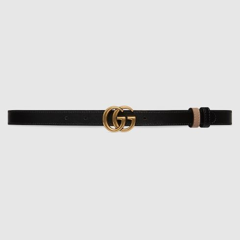 Women's Thin Reversible Leather Belt