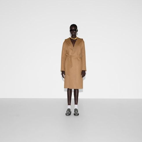 Women's Reversible Silk Wool Blend Coat