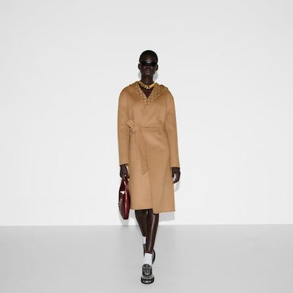 Women's Reversible Silk Wool Blend Coat