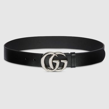 Women's Wide Double G Buckle Leather Belt