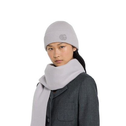 Women's Cashmere Hat with Patch