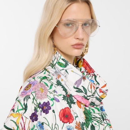 Women's Printed Quilted Twill Jacket