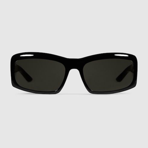 Men's Rectangular Acetate Sunglasses