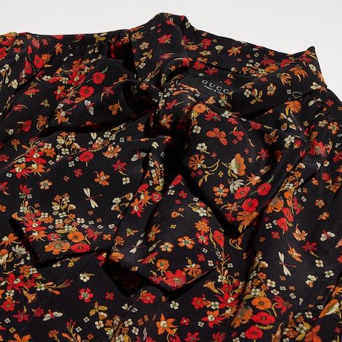 Women's Printed Silk Shirt