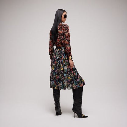 Women's Printed Silk Shirt