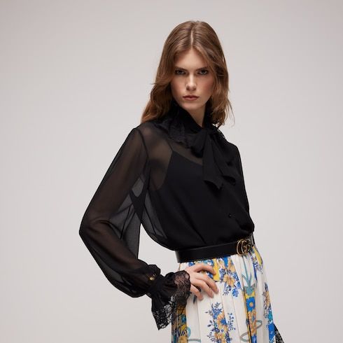 Women's Light Silk Georgette Shirt