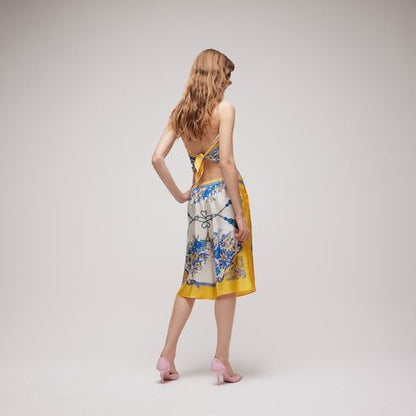 Women's Printed Silk Twill Pants