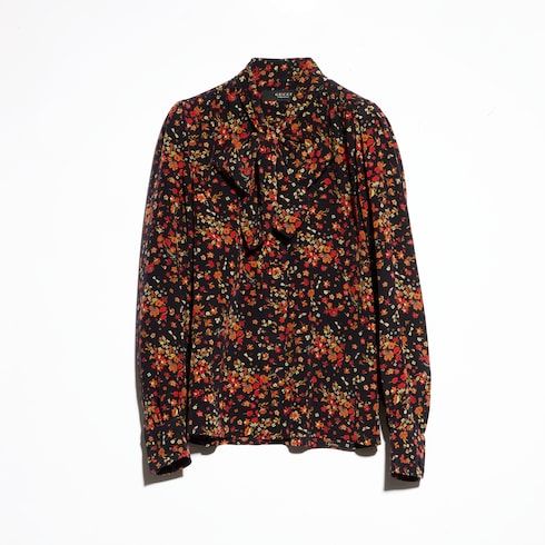 Women's Printed Silk Shirt