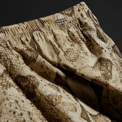 Women's Printed Silk Shorts