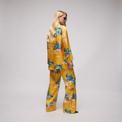 Women's Printed Silk Twill Shirt