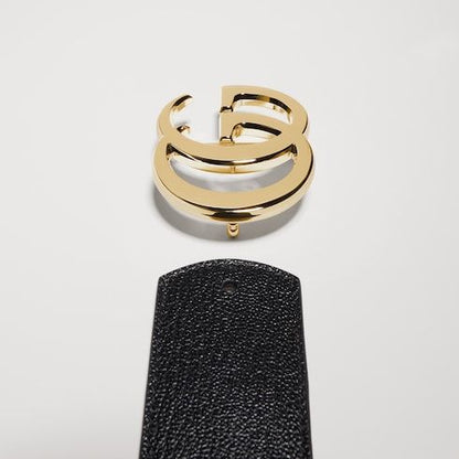 Women's Reversible Double G Buckle Belt