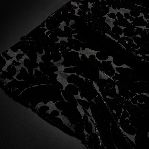 Women's Floral Devoré Velour Pants