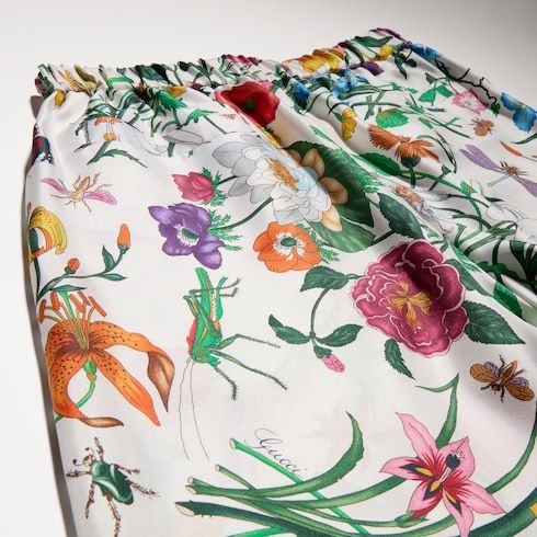 Women's Printed Silk Twill Pants