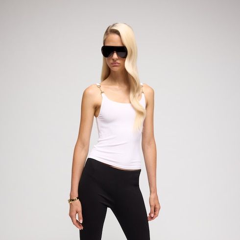Women's Viscose Crêpe Jersey Top with Horsebit