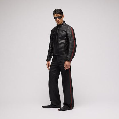 Men's Coated Cotton Twill Denim Pants
