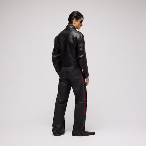 Men's Coated Cotton Twill Denim Pants