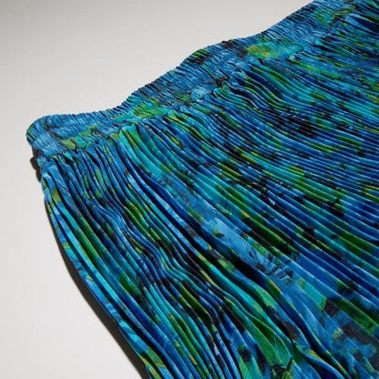 Women's Printed Silk Crêpe Midi Skirt