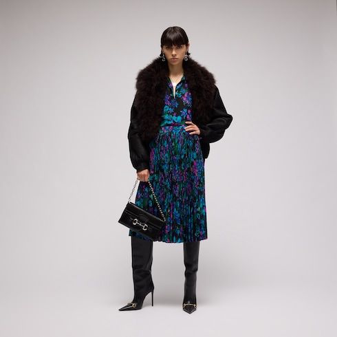 Women's Printed Silk Crêpe de Chine Shirt