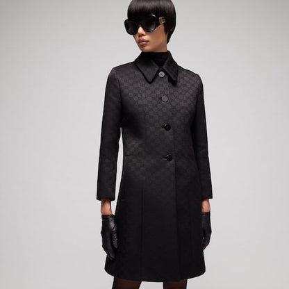 Women's Viscose Jacquard Coat
