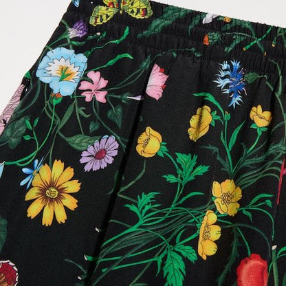 Women's Printed Silk Crêpe de Chine Leisure Pants