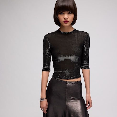 Women's Iridescent Jersey Top