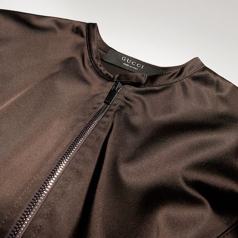 Women's Stretch Acetate Duchesse Zipped Jacket