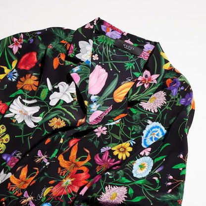 Women's Printed Silk Crêpe de Chine Shirt