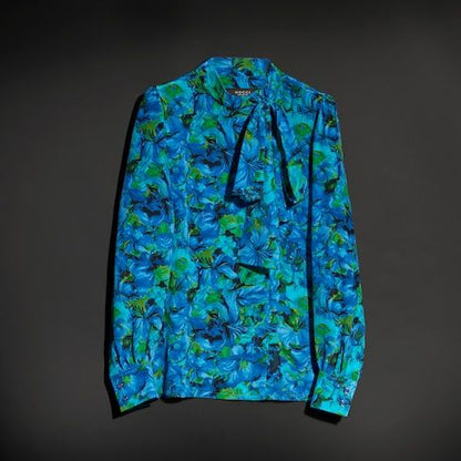 Women's Printed Silk Crêpe de Chine Shirt