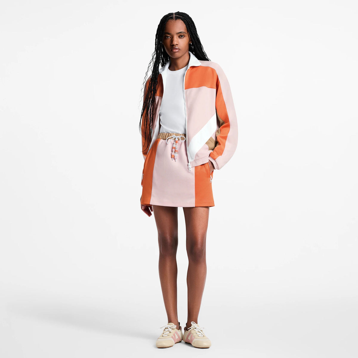 Women's Color-Blocked Mini Skirt
