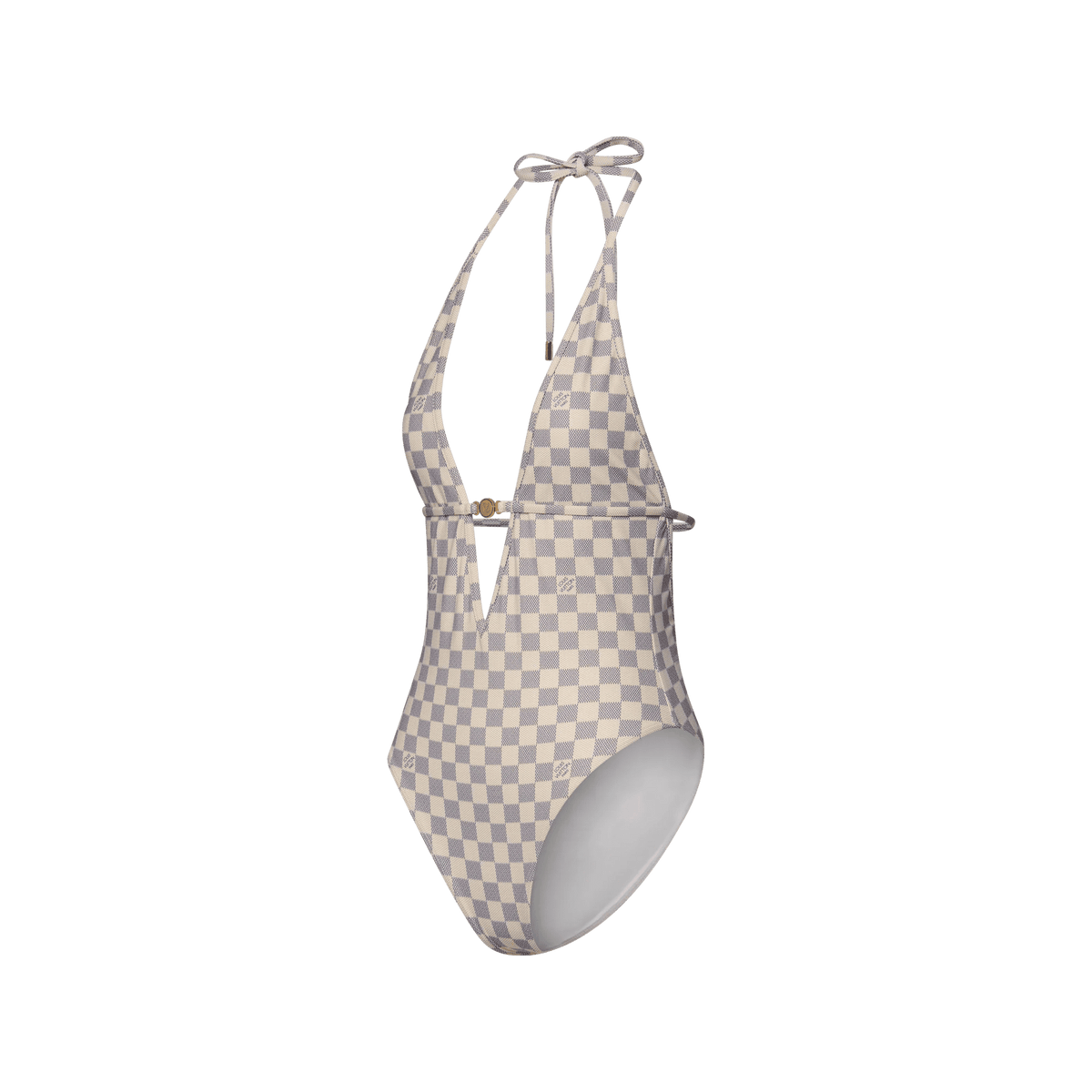 Women's Damier V-Neck Swimsuit