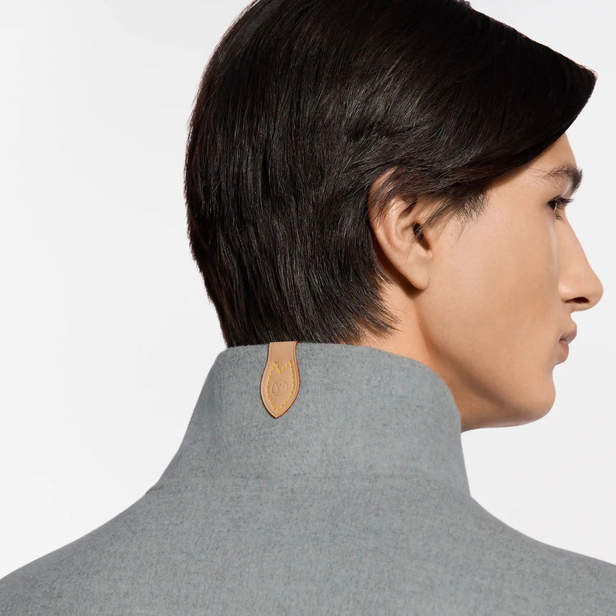 Men's Double Face Cashmere-Wool Track Top