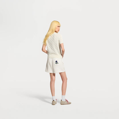 Women's Embroidered Monogram Knit Top