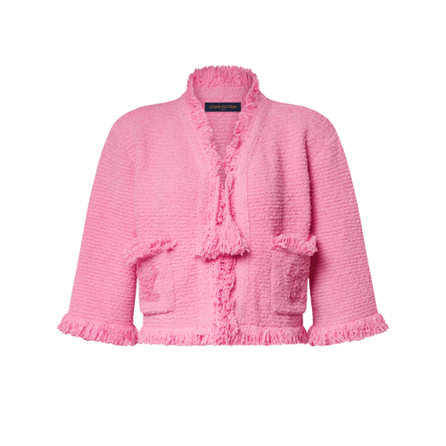 Women's Fringe Hem Toweling Jacket