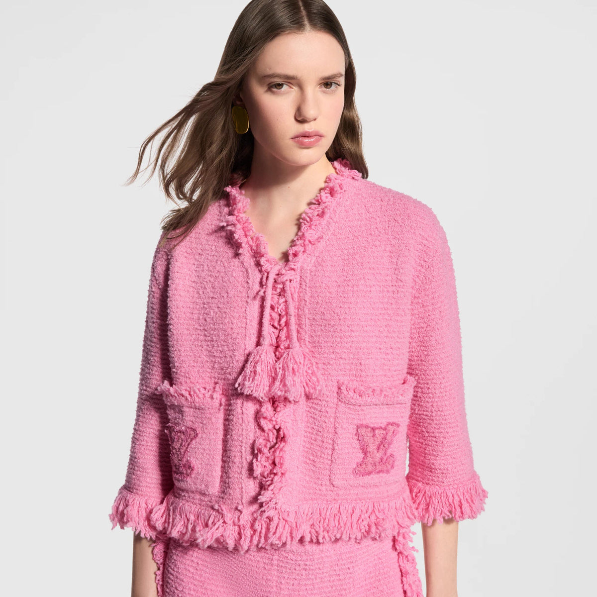 Women's Fringe Hem Toweling Jacket