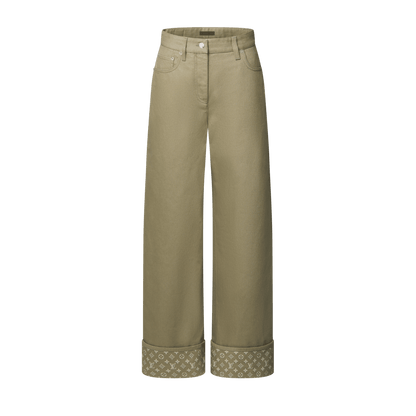 Women's Monogram Accent Straight Jeans