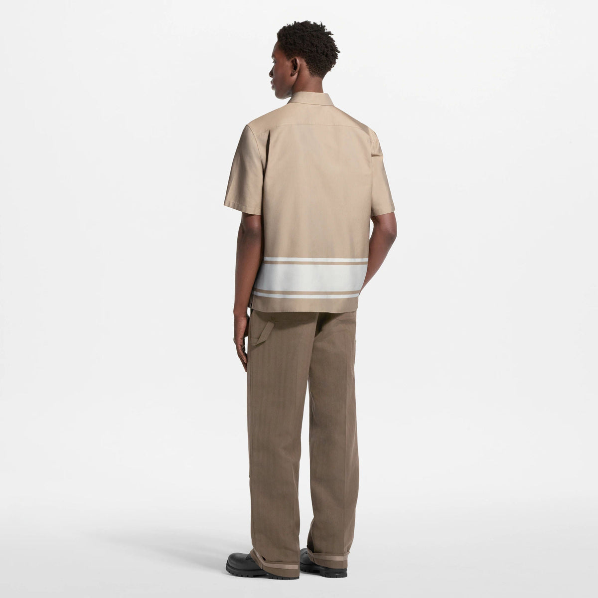 Men's Jacquard Short-Sleeved Shirt