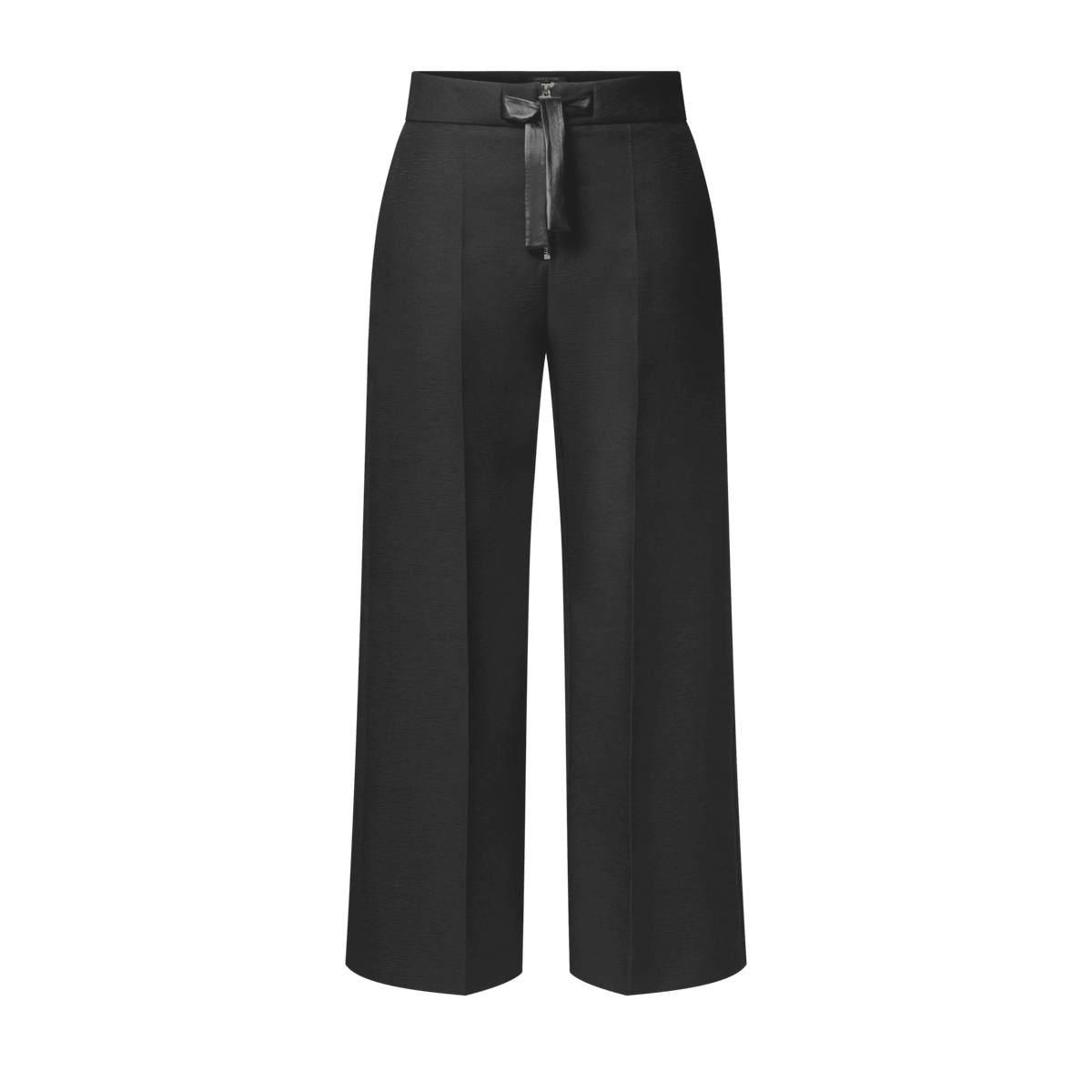 Women's Leather Tie Mikado Pants