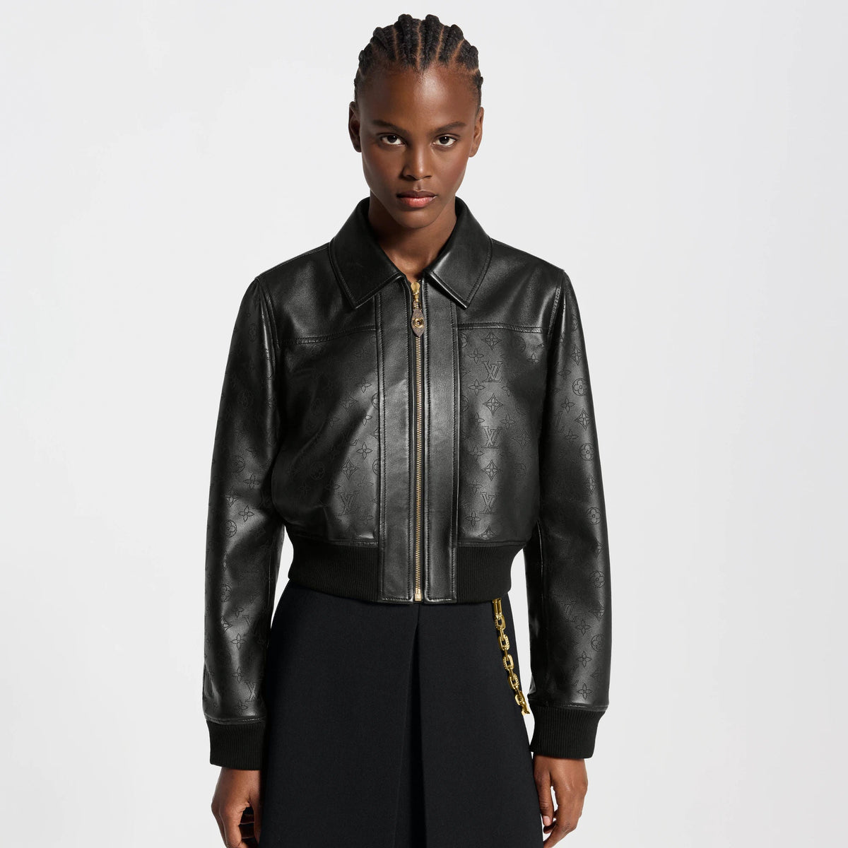 Women's Mahina Accent Leather Bomber Jacket