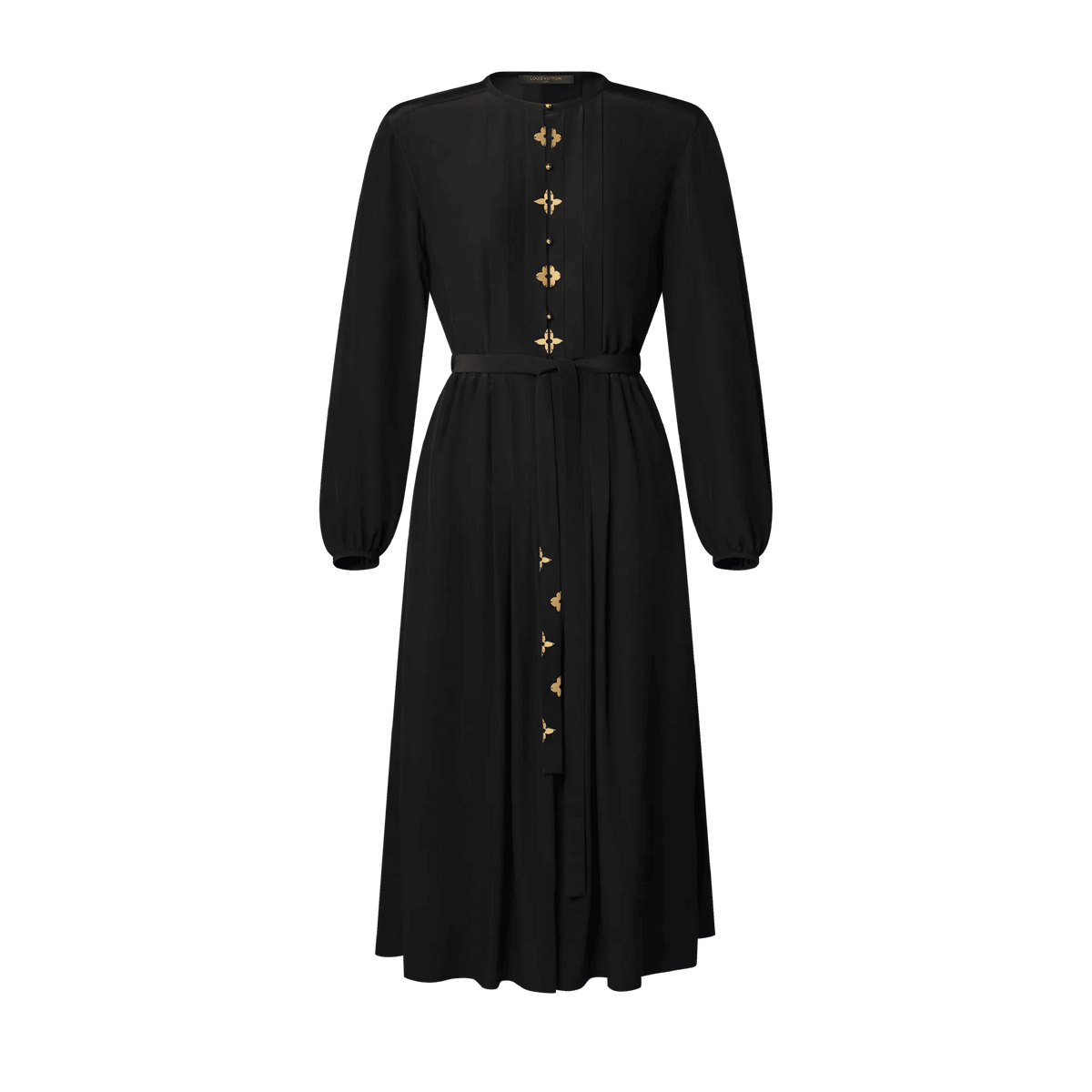 Women's Monogram Accent Pleat Dress