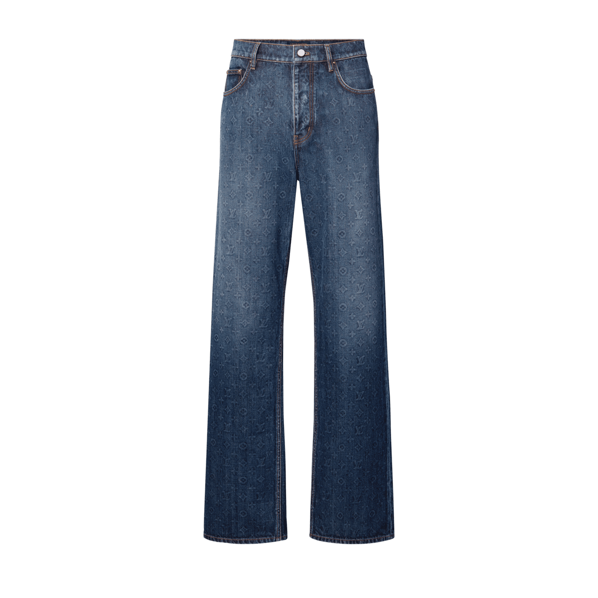 Men's Monogram Washed Denim Skate Pants