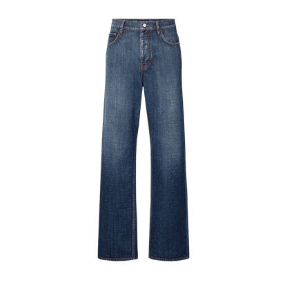 Men's Monogram Washed Denim Skate Pants