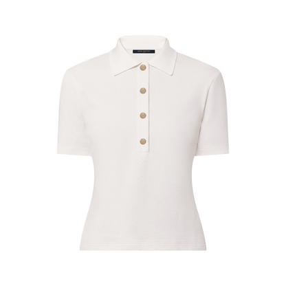 Women's Monogram Piqué Polo Top