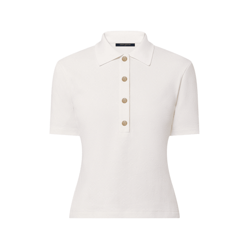 Women's Monogram Piqué Polo Top