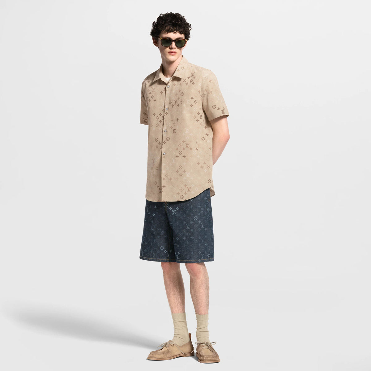 Men's Monogram Short-Sleeved Shirt