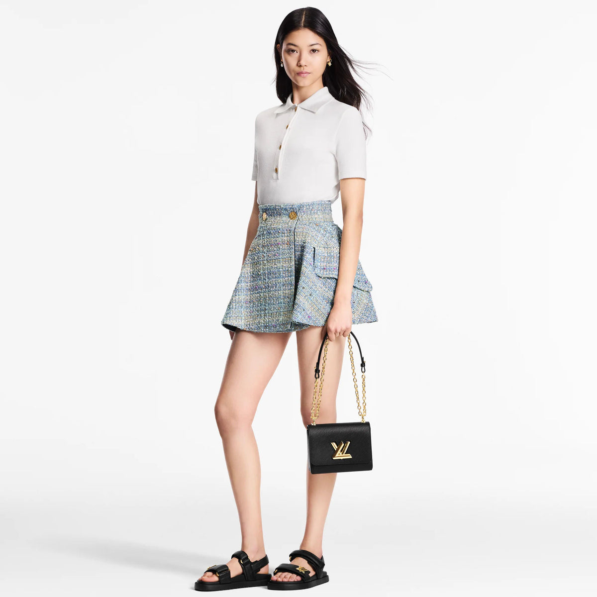 Women's Monogram Piqué Polo Top