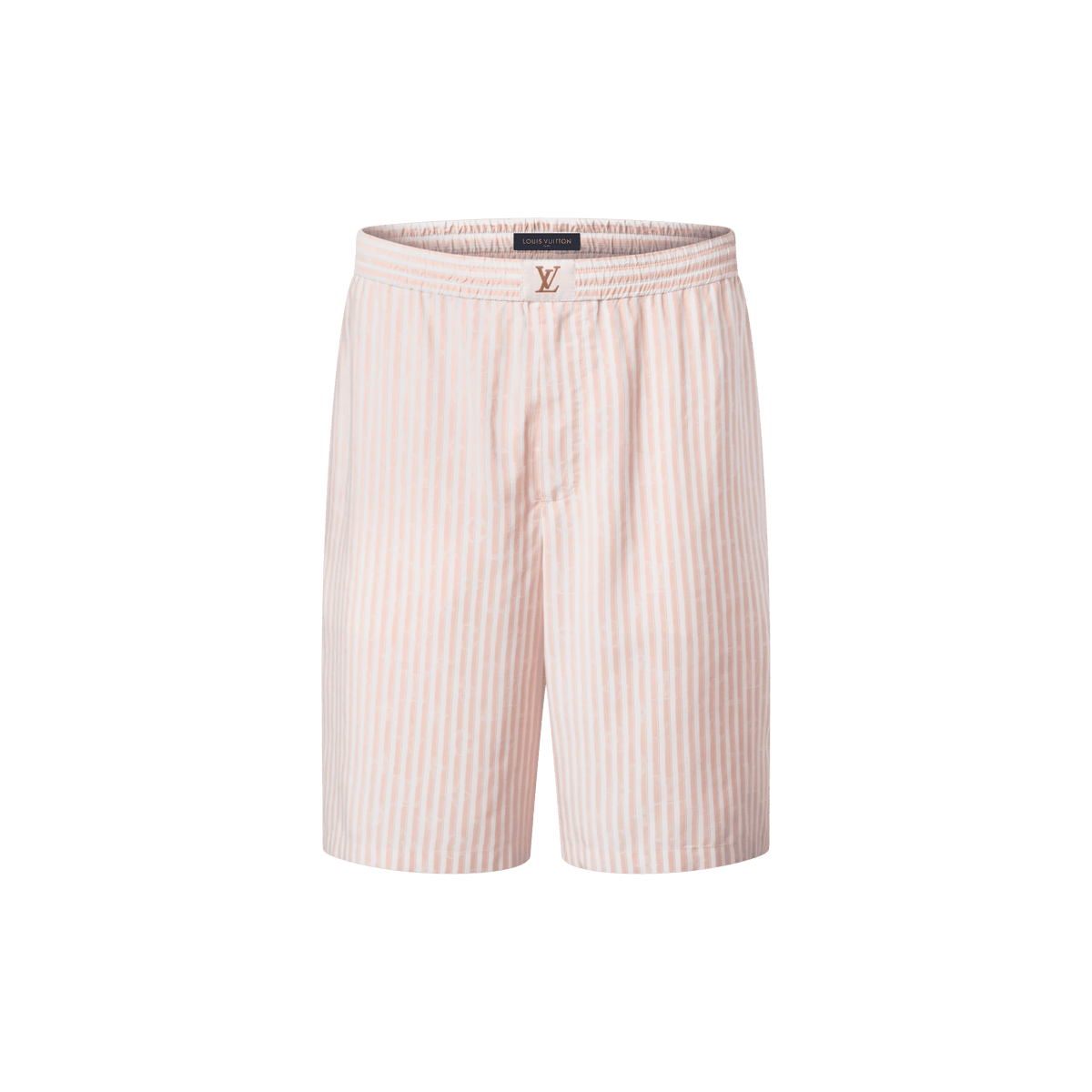 Men's Monogram Striped Silk Shorts
