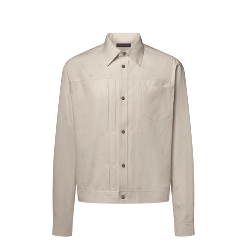 Men's Monogram Embroidered Light Trucker Shirt