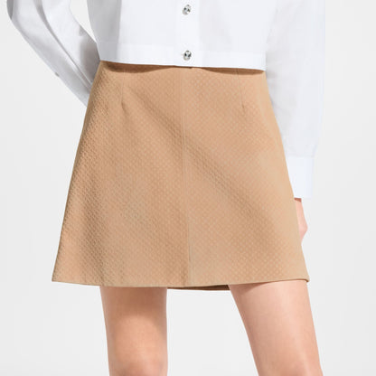Women's Nanogram Suede Mini Skirt