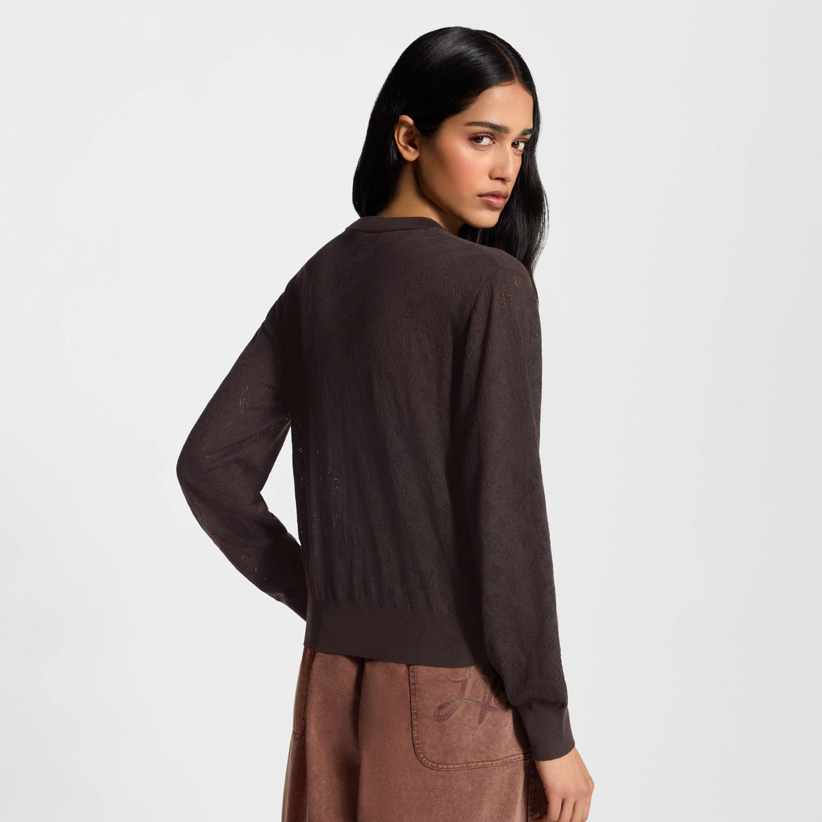 Women's Openwork Mahina Henley Pullover
